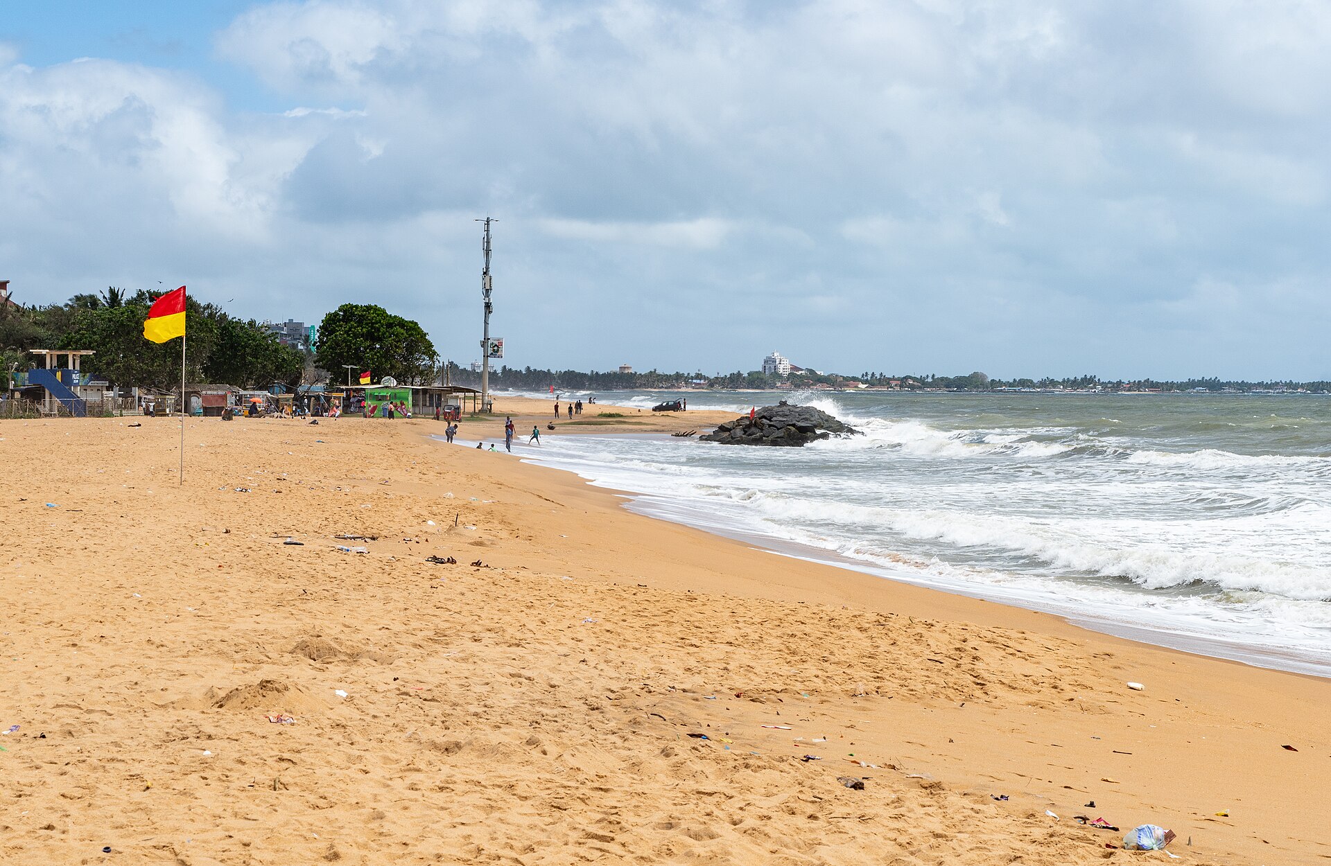 Golden beaches along Sri Lanka's west coast
